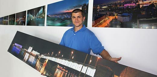 Ausstellung mit Panorama-Fotografien von Linz