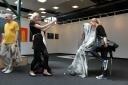 Fotoshooting am Stand der Galerie Artpark / Artvilnius 2009